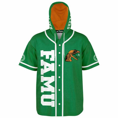 Famu Rattlers Hooded Baseball Jersey - AOP v6629