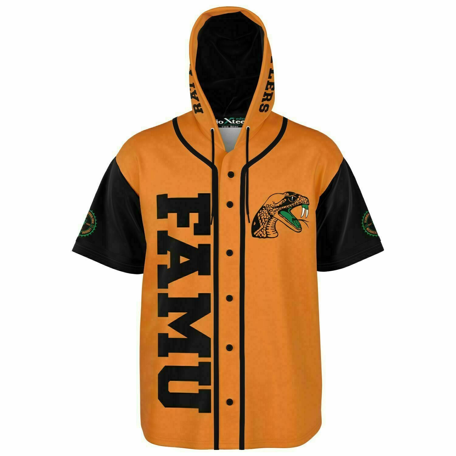 Famu Rattlers Hooded Baseball Jersey - AOP v6625