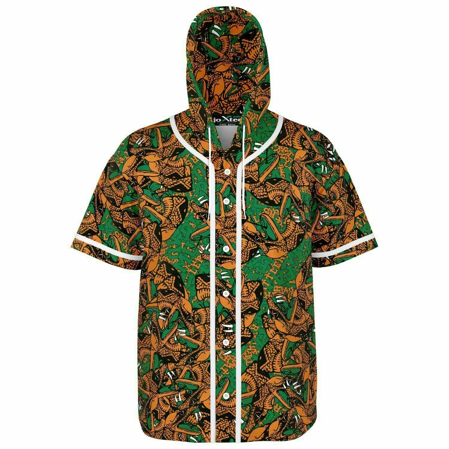 Famu Rattlers Hooded Baseball Jersey - AOP v6624
