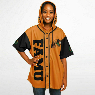 Famu Rattlers Hooded Baseball Jersey - AOP v6625