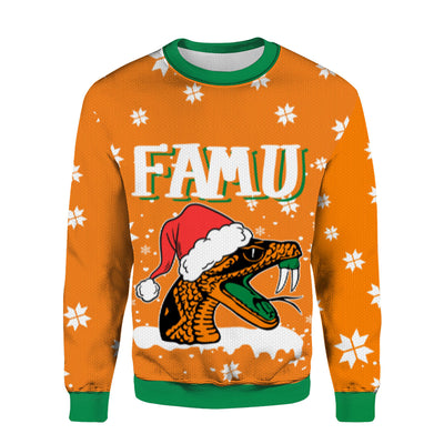 Famu Rattlers Christmas Sweater Full AOP v3149(Kids & Adult)