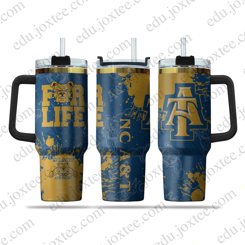 NC A&T Aggies 40oz Golden Tumbler– Printed v6659