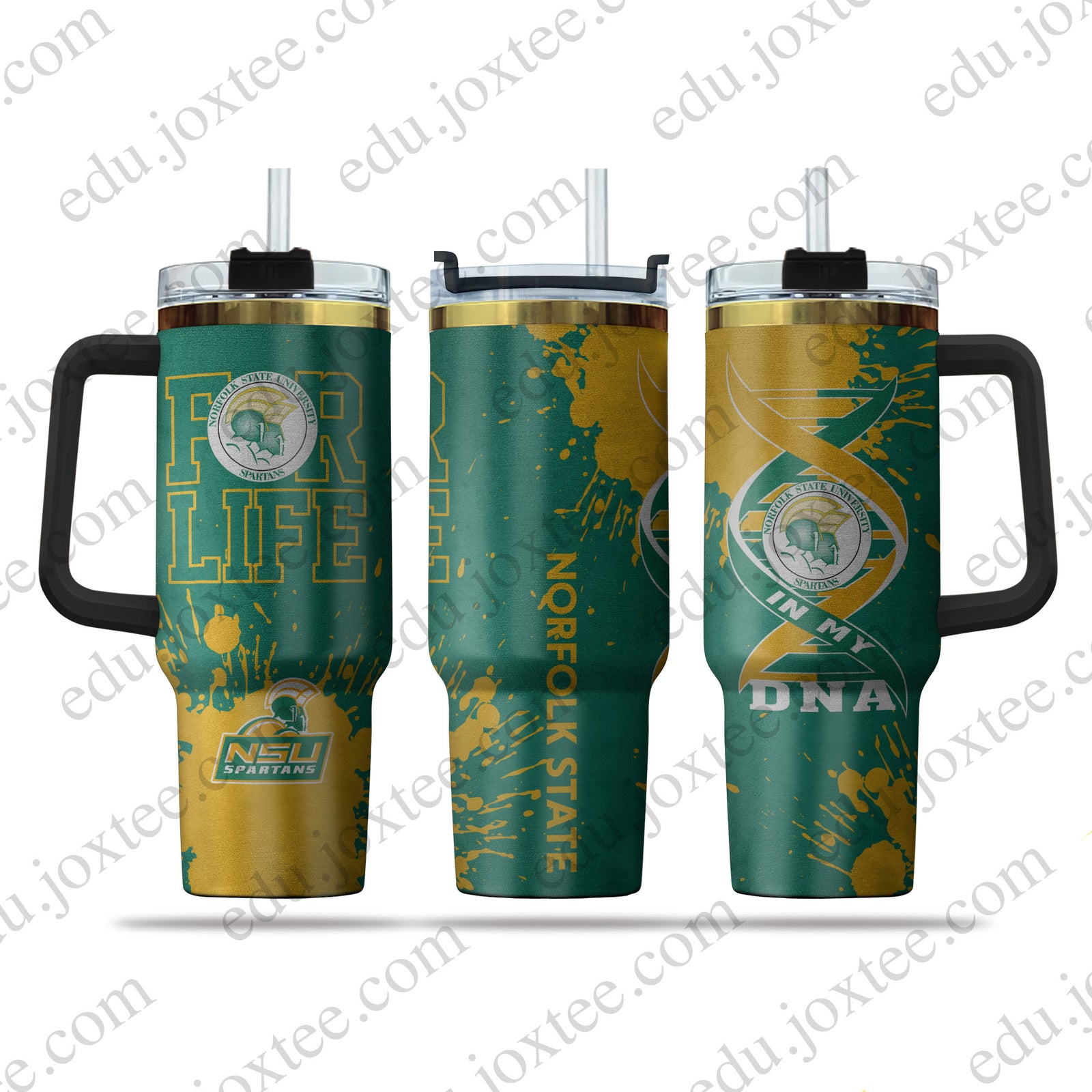 NSU Spartans 40oz Golden Tumbler– Printed v6662