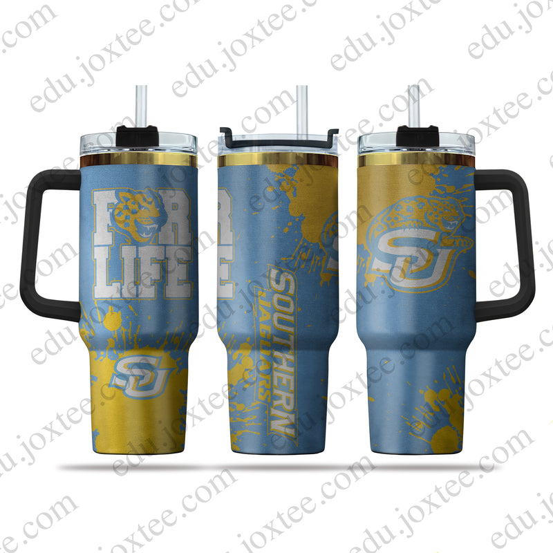 su jaguars 40oz Golden Tumbler– Printed v6654