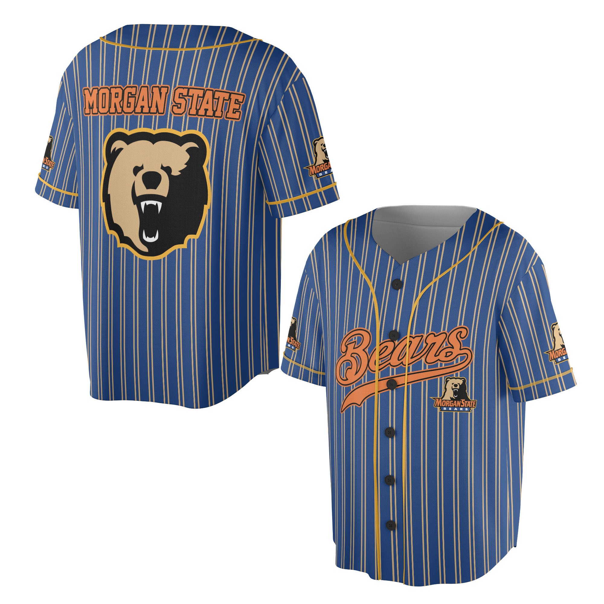Morgan State Bears Baseball Jersey All-Over-Print