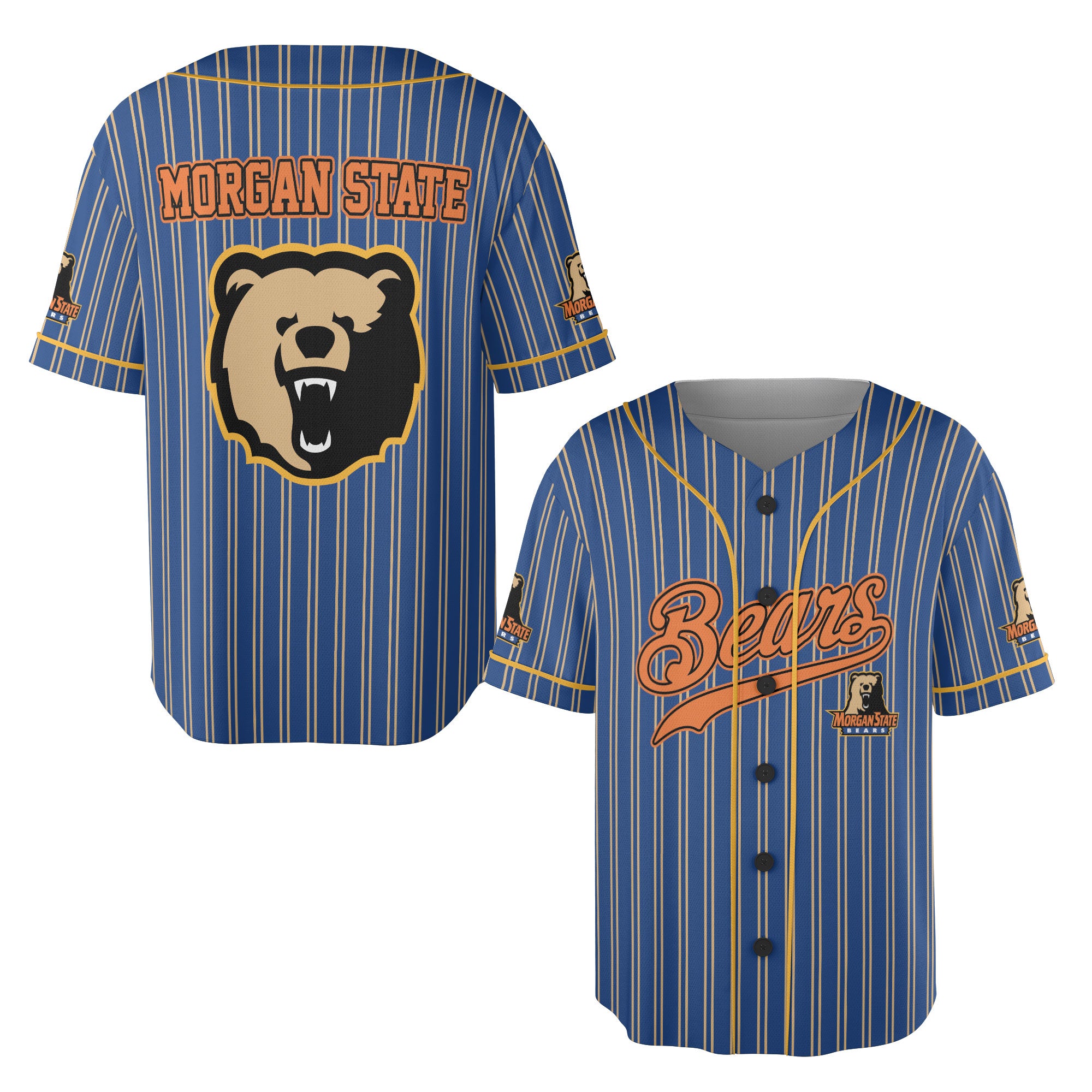 Morgan State Bears Baseball Jersey All-Over-Print - joxtee