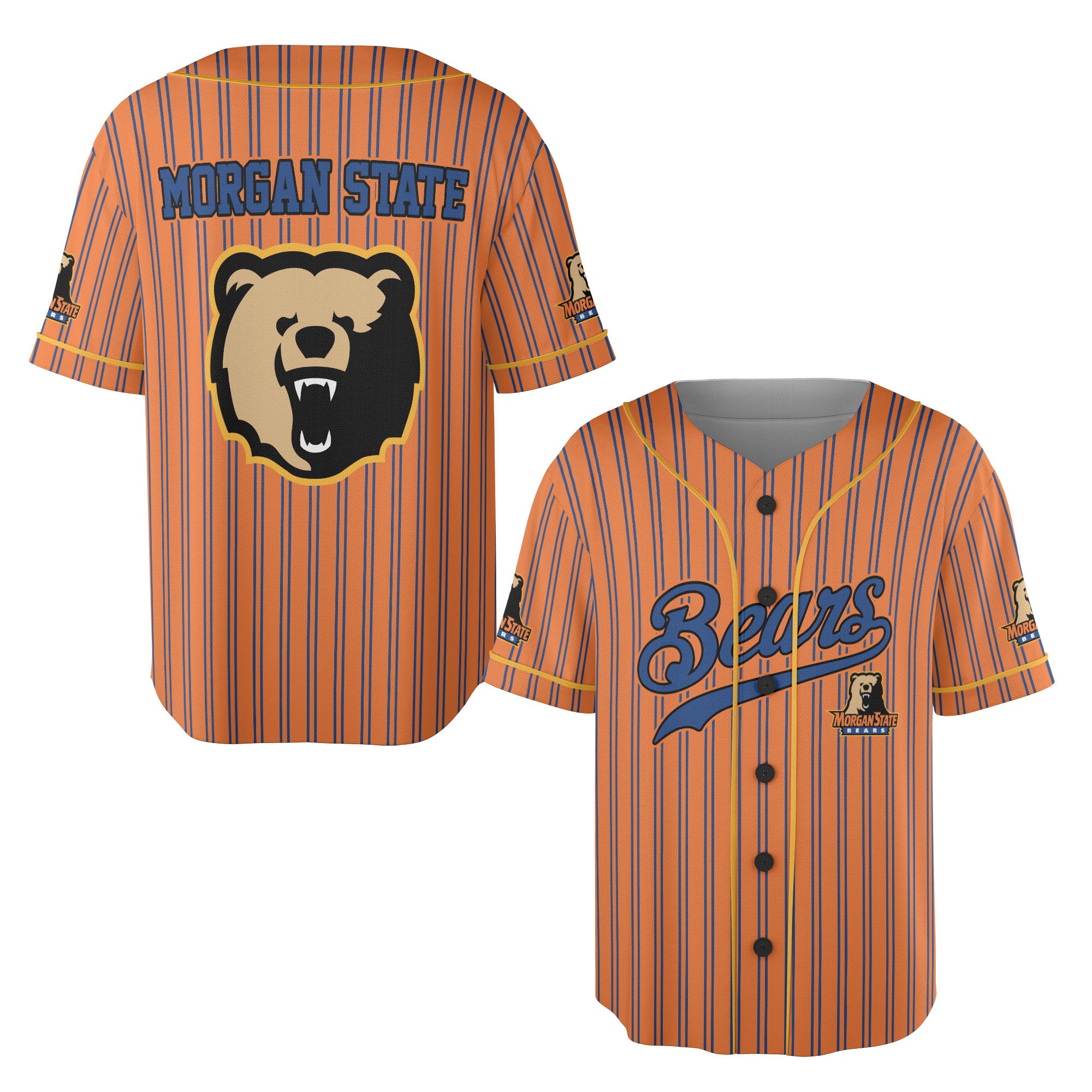 Morgan State Bears Baseball Jersey All-Over-Print - joxtee