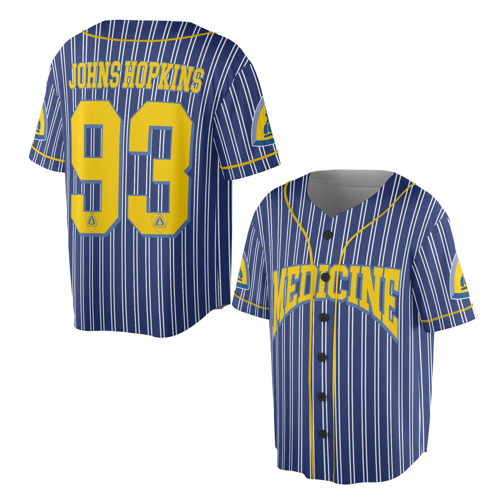Johns Hopkins Medicine  Baseball Jersey All-Over-Print v1524