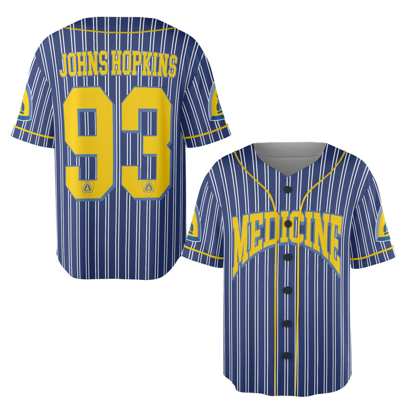 Johns Hopkins Medicine  Baseball Jersey All-Over-Print v1524