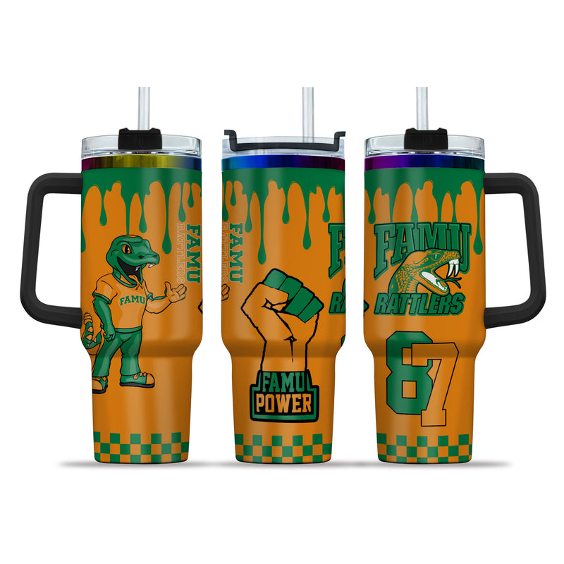 Famu 40oz Golden Tumbler– Printed v6693