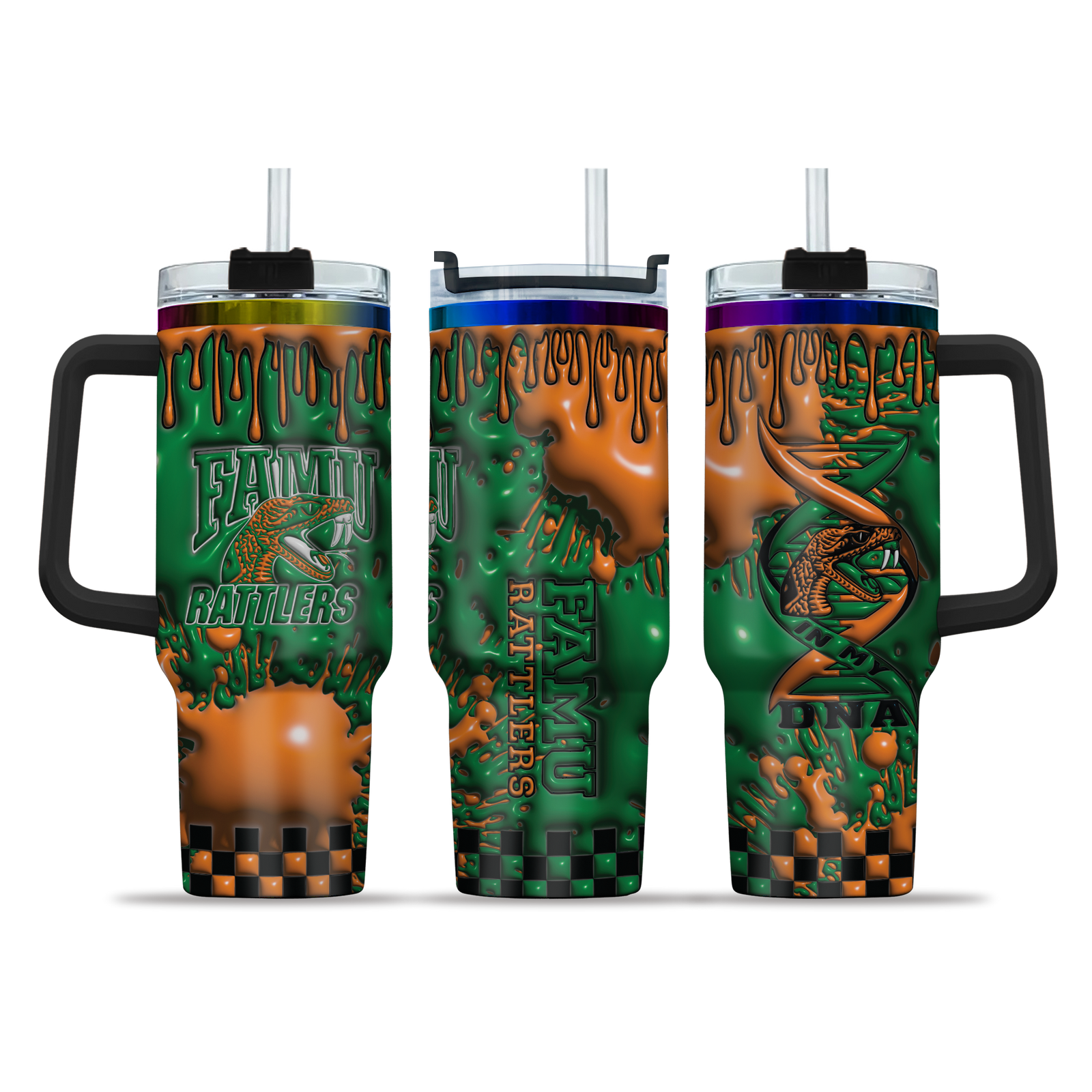 Famu 40oz Golden Tumbler– Printed v6691