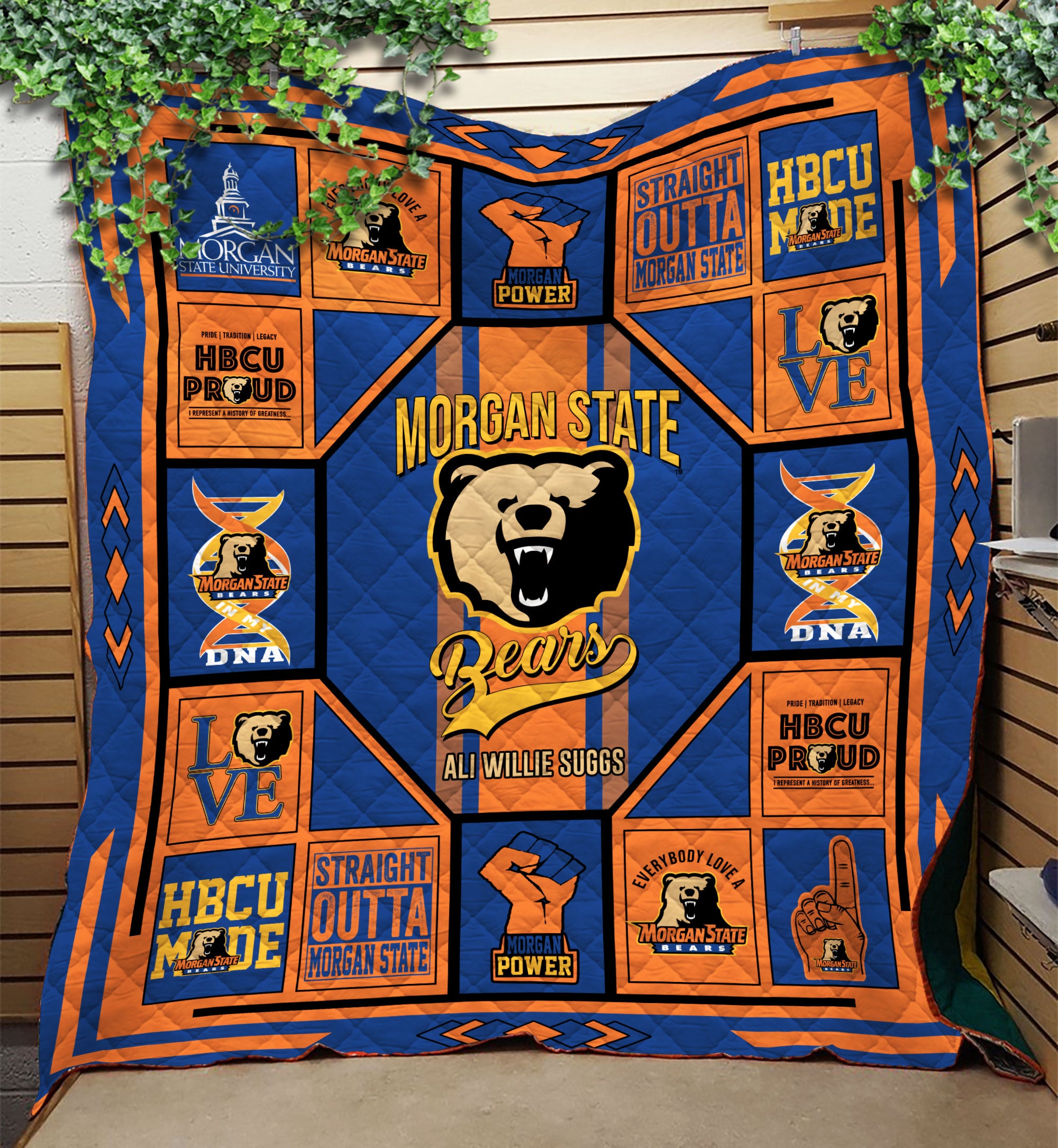 Morgan State Bears Quilt Blanket v1355