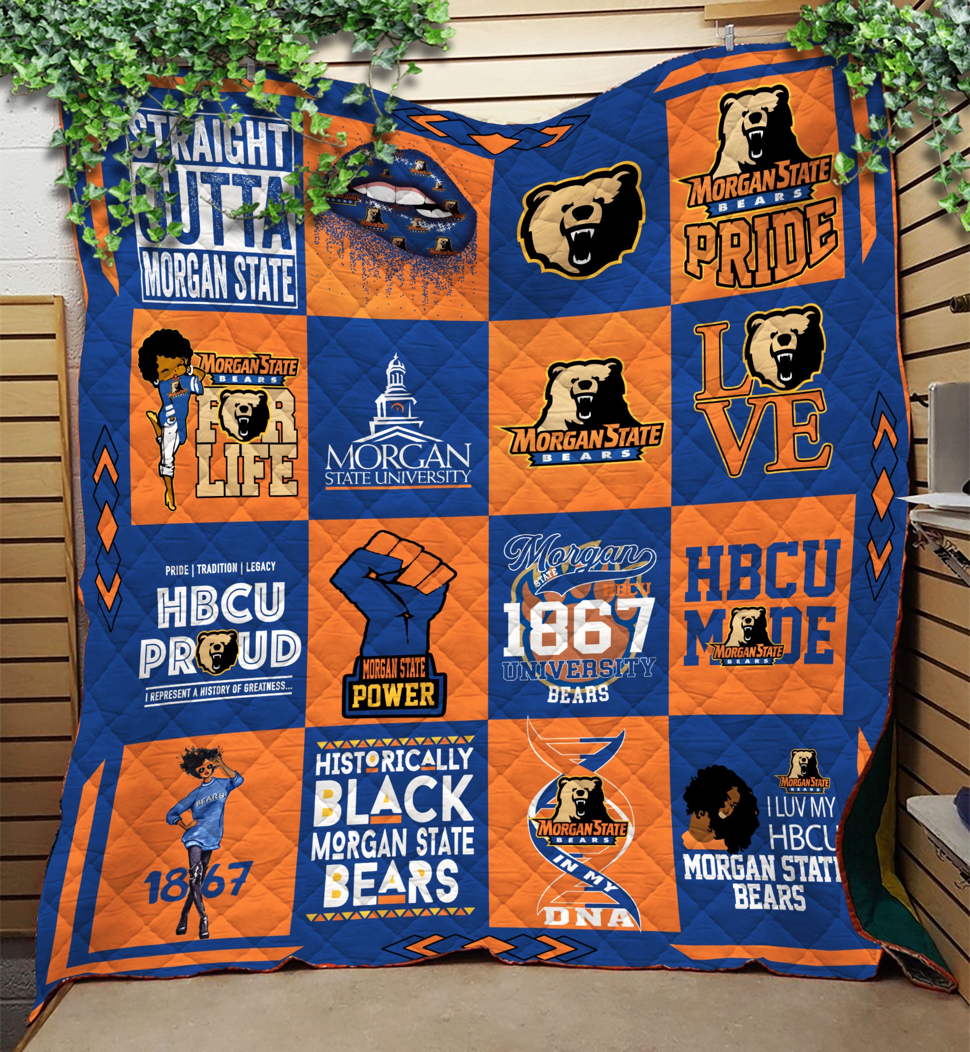 Morgan State Bears Quilt Blanket v1349