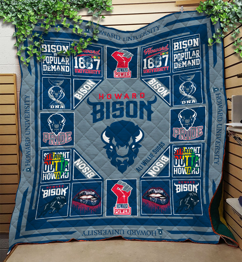 Howard Bison Quilt Blanket v1324