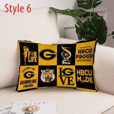 Grambling Throw Pillows & Cases Rectangle Printed v6699