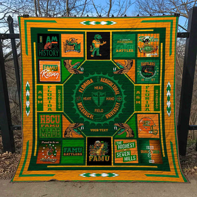 Famu Rattlers Quilt Blanket v12