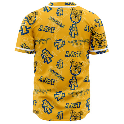 NC A&T baseball jersey v967