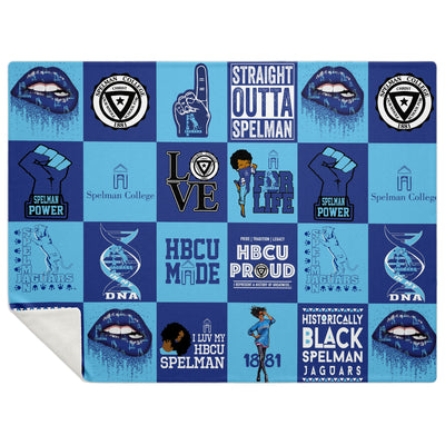 Spelman premium microfleece blanket v951