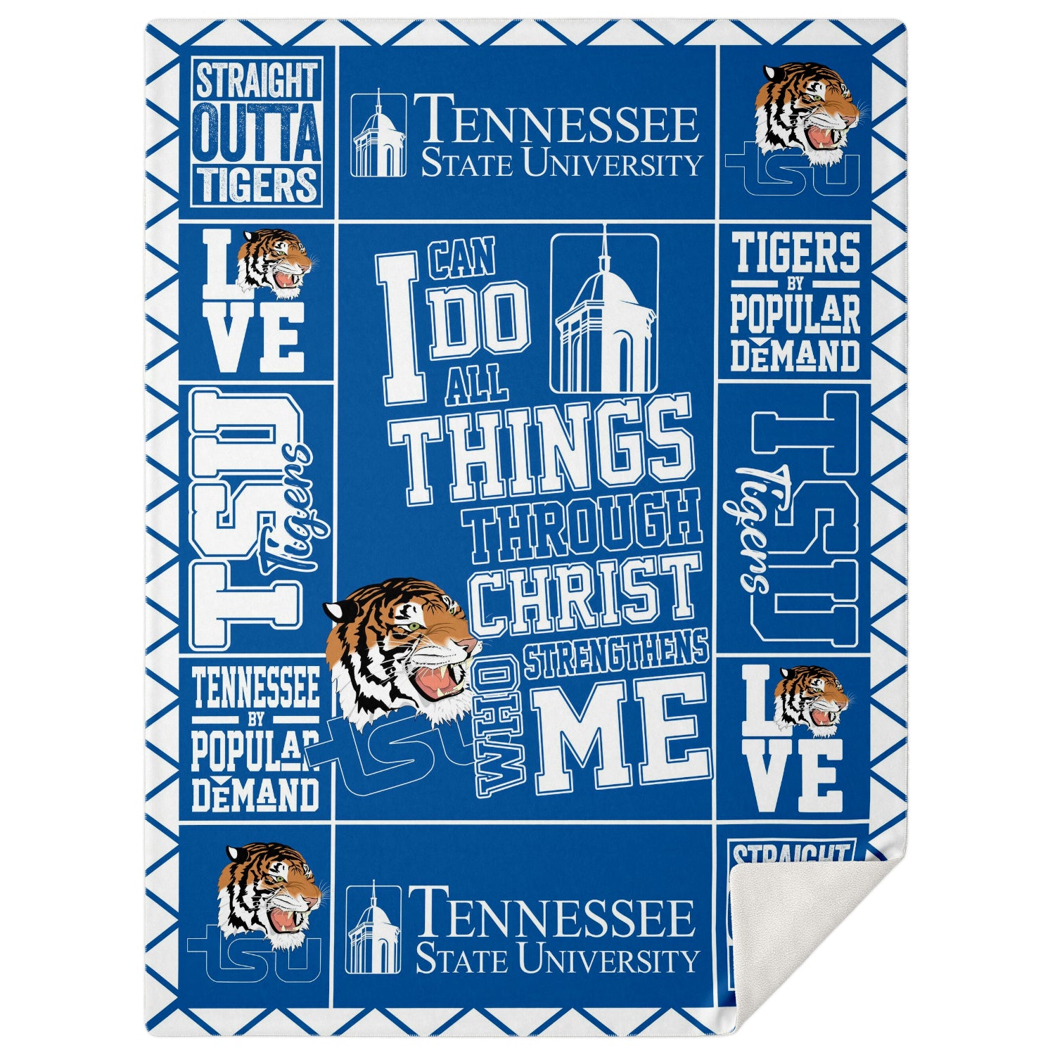 Tsu Tigers 3 Blanket