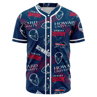 H Bison Baseball Jersey v37