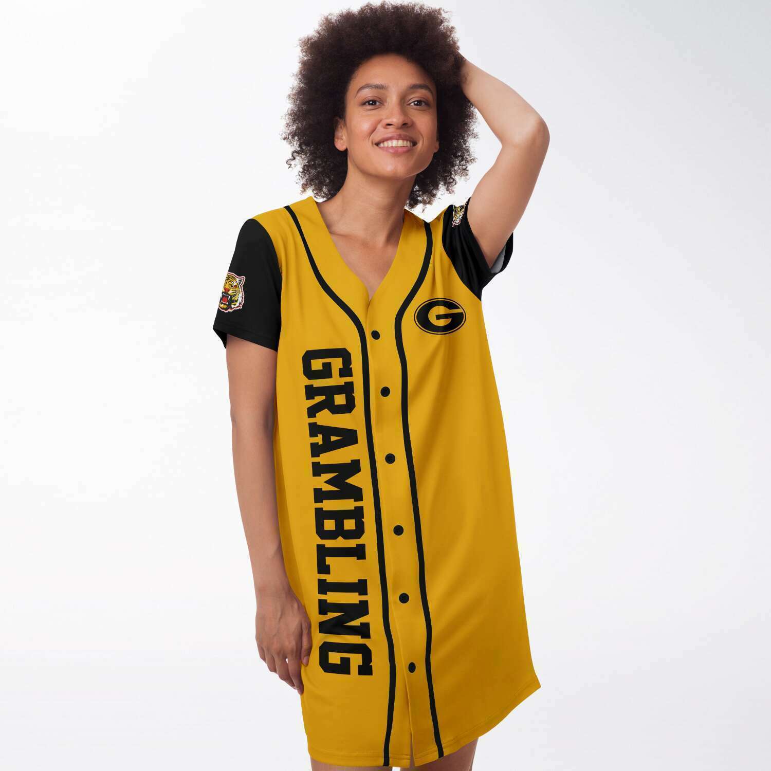 Grambling Tigers baseball jersey dress v4329 - joxtee Grambling Tigers baseball jersey dress v4329 - joxtee