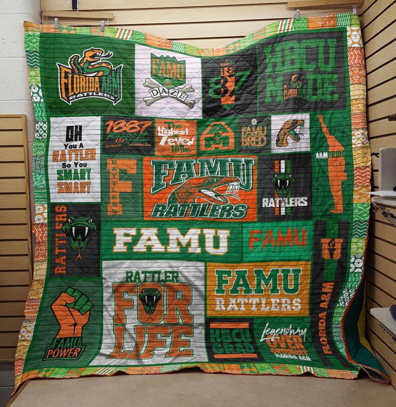 Famu Rattlers Quilt Blanket v56