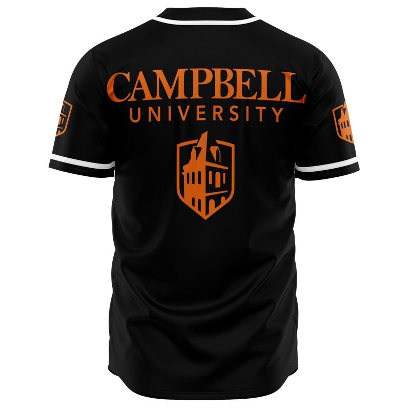 Campbell Baseball Jersey - Black