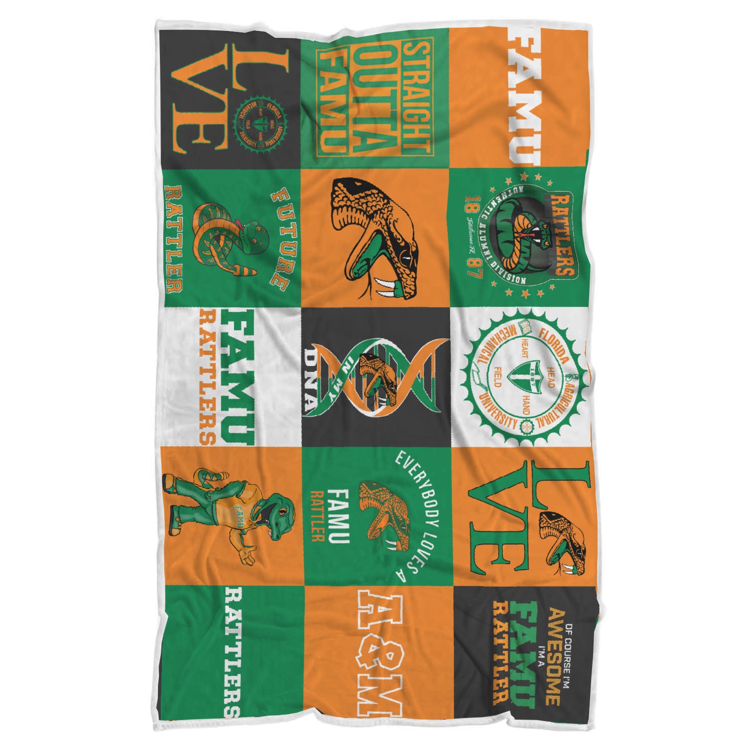 Famu Rattlers - sherpa blanket