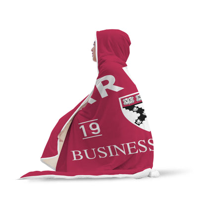 hvard business hooded blanket