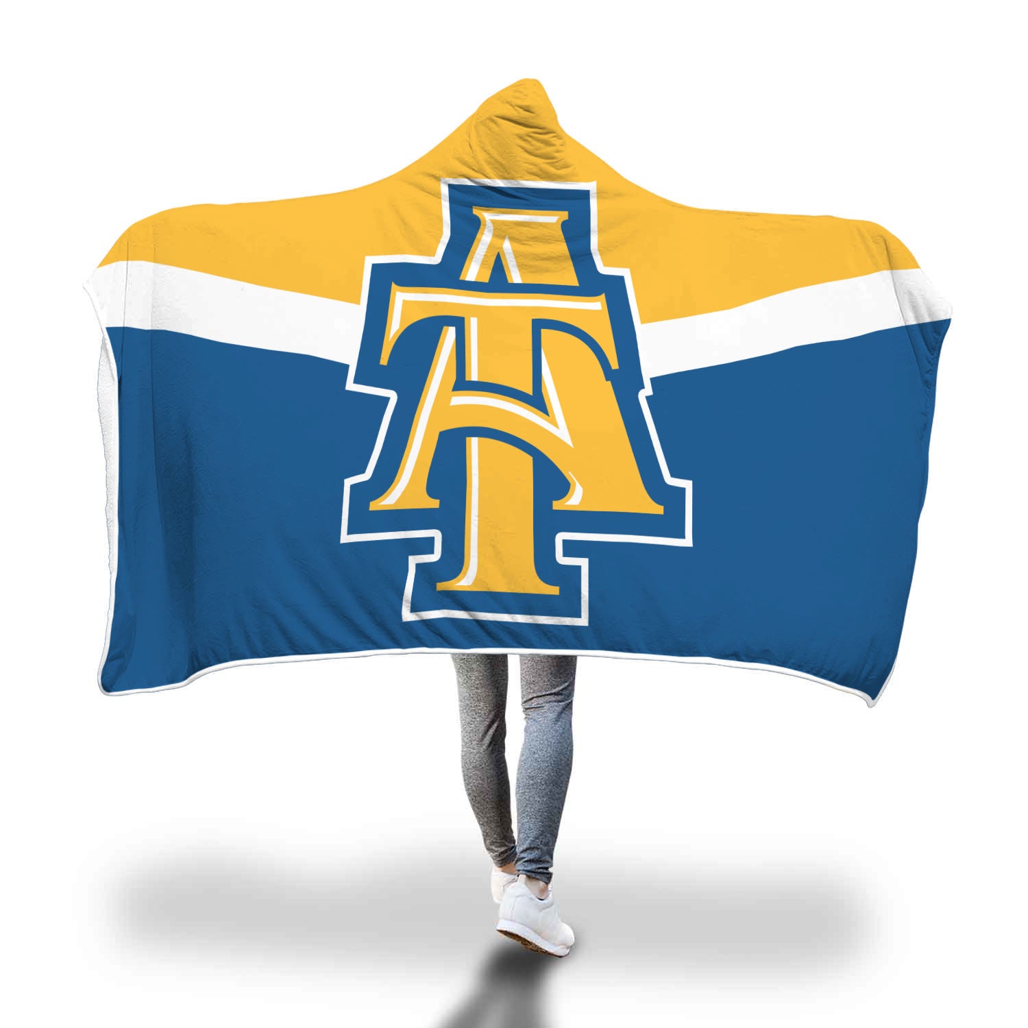 NCAT Aggies hooded blanket