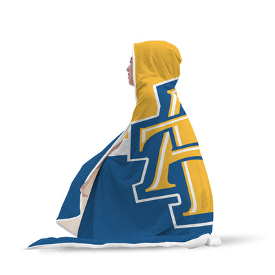 NCAT Aggies hooded blanket