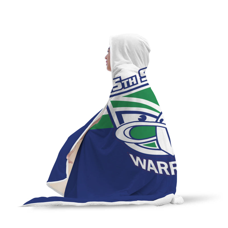 warriors hooded blanket