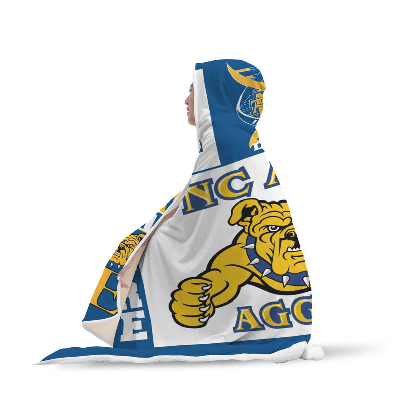 NCAT Cool 3d hooded blanket