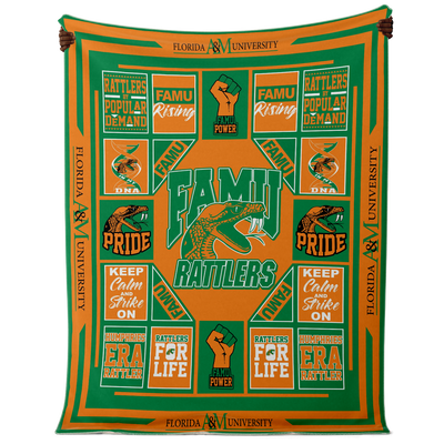 Famu Rattlers Premium Microfleece Blanket