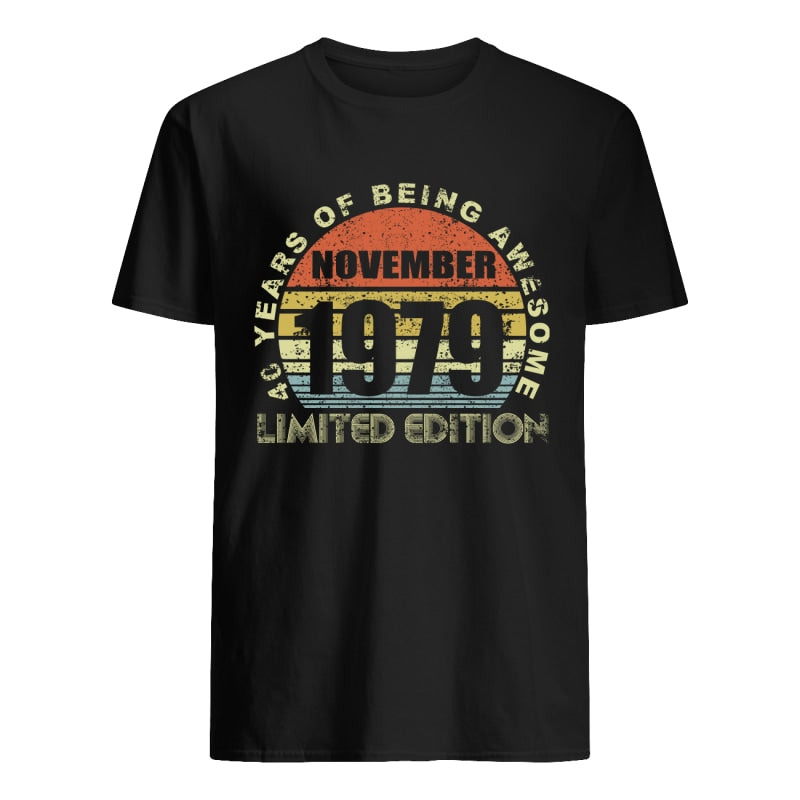 November 1979 40 years of being awesome T-Shirt - Men's T-Shirt