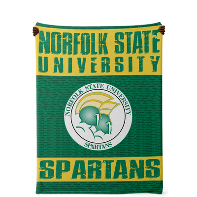 Nsu Norfolk State Spartans Microfleece Blanket v1106