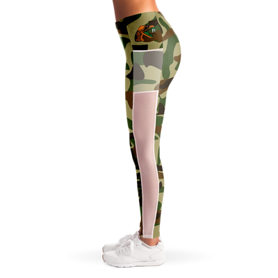 Famu Camo Mesh Pocket Legging