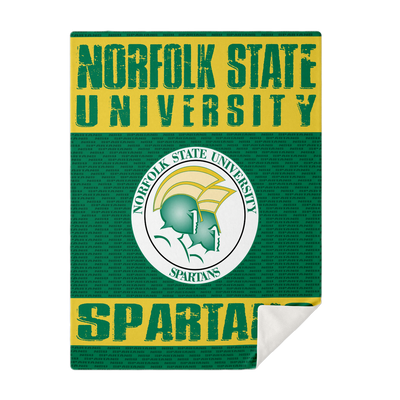 Nsu Norfolk State Spartans Microfleece Blanket v1106