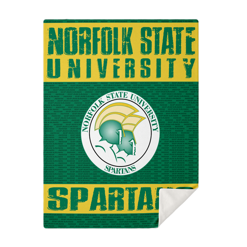 Nsu Norfolk State Spartans Microfleece Blanket v1106