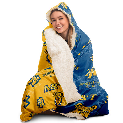 NC A&T Aggies Hooded Blanket v984