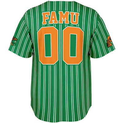 Rattlers custom baseball jersey Green Famu 00