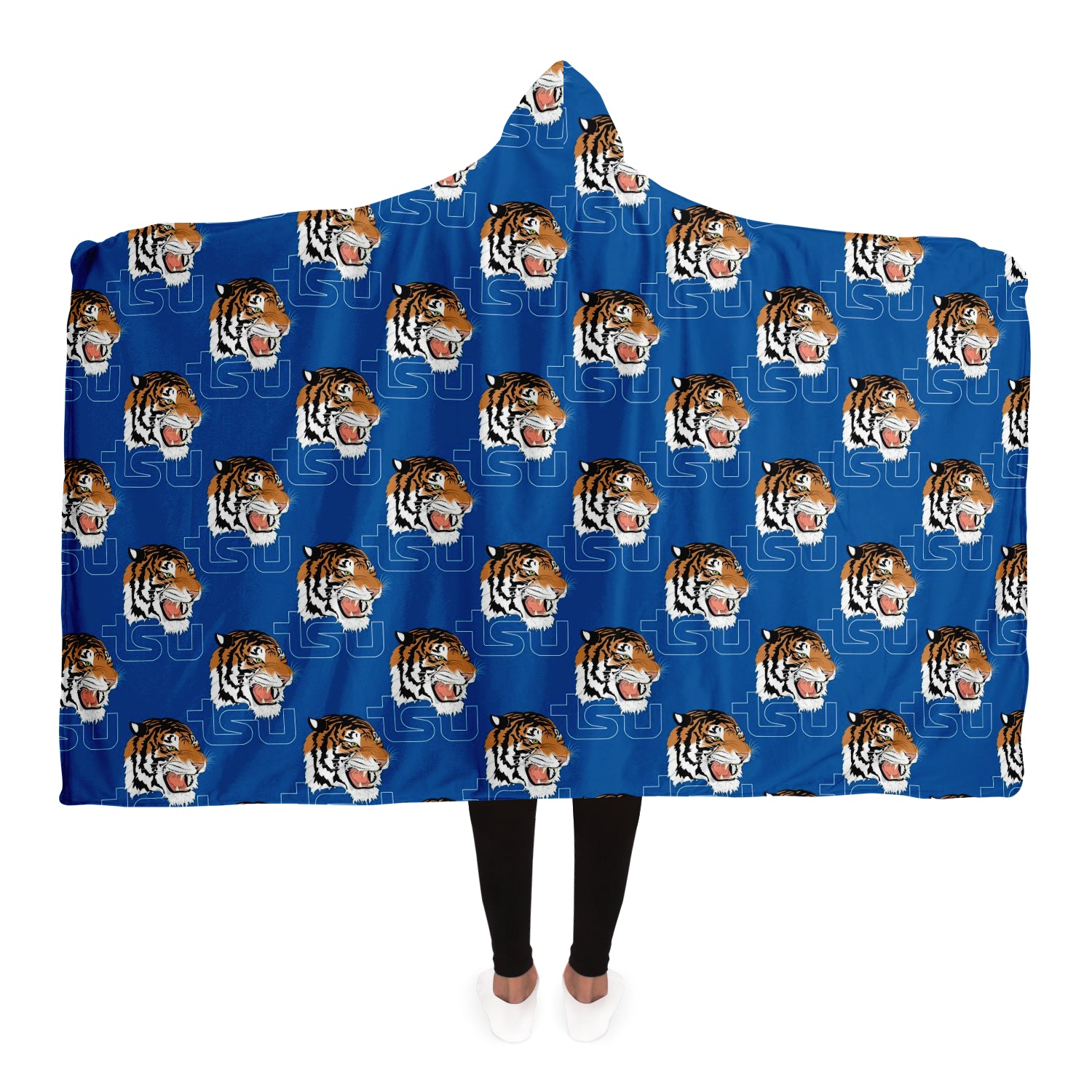 Tsu Tigers Hooded Blanket