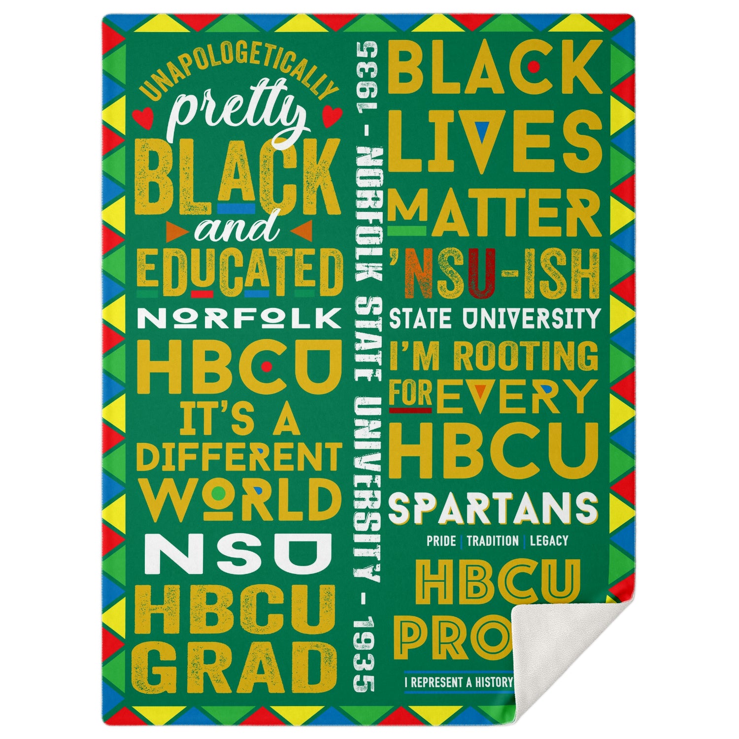 Nsu Norfolk State Spartans Microfleece Blanket