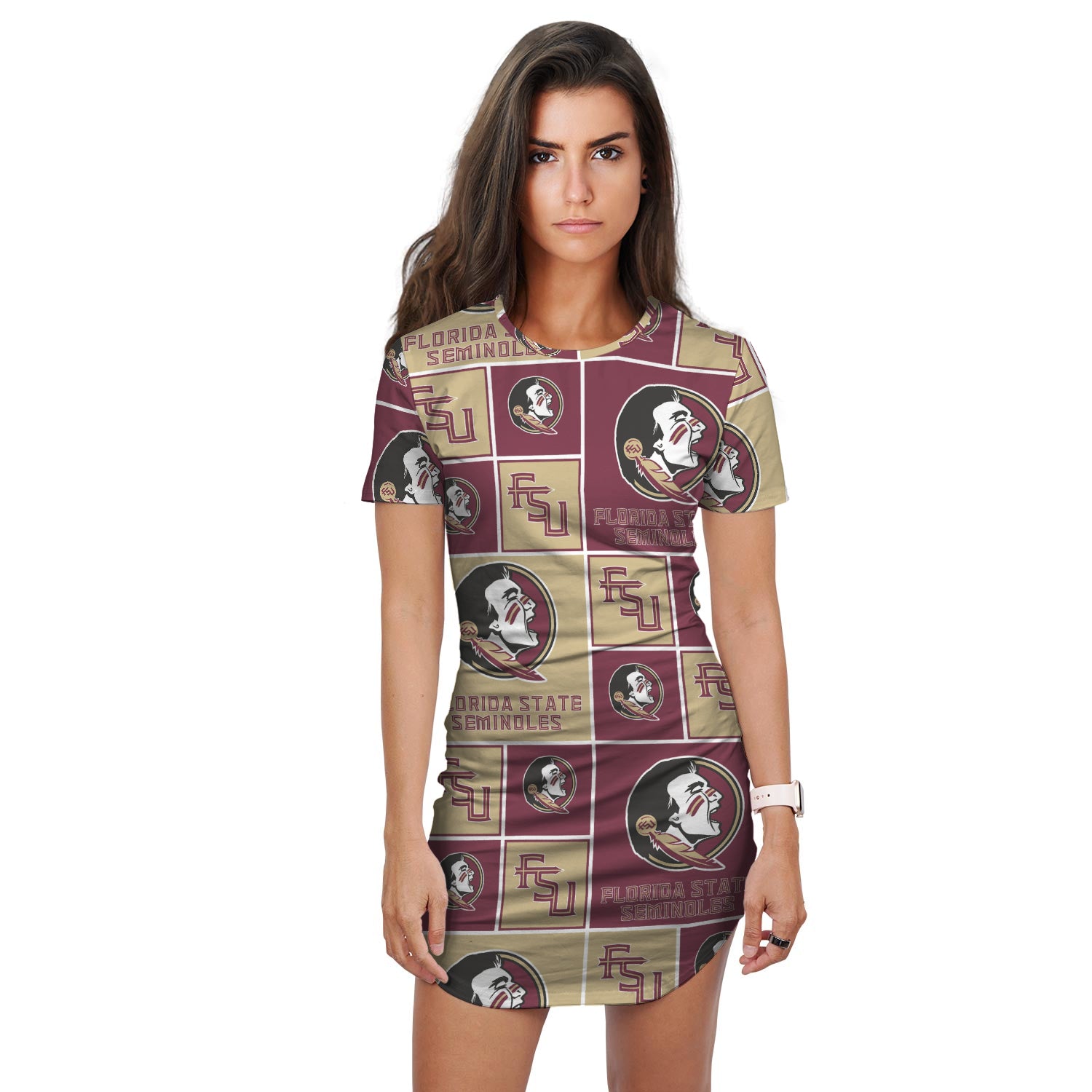 FSU AOP T-Shirt Dress