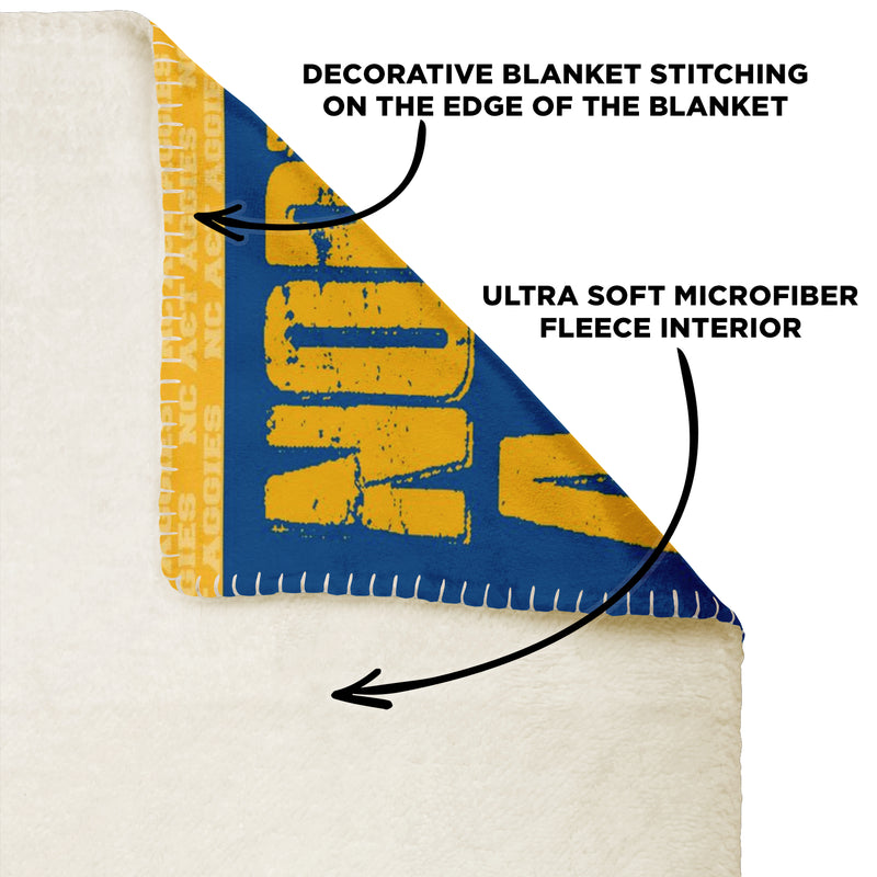 NC A&T Aggies microfleece  Blanket v989
