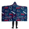 H Bison Hooded Blanket