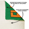 Famu Rattler Green Microfleece Blanket