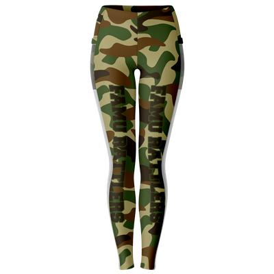 Famu Camo Mesh Pocket Legging