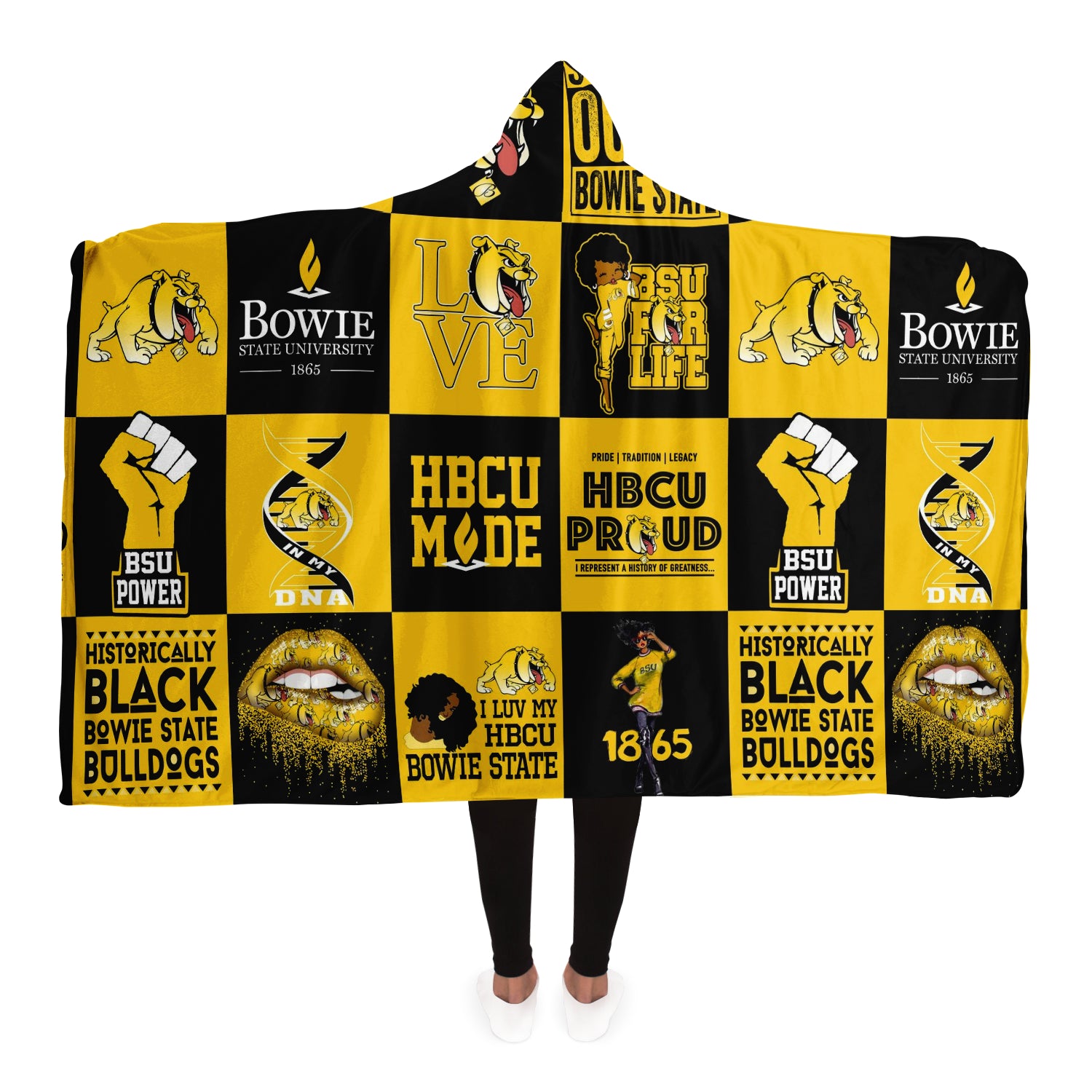 Bsu Bulldogs Hooded Blanket v443