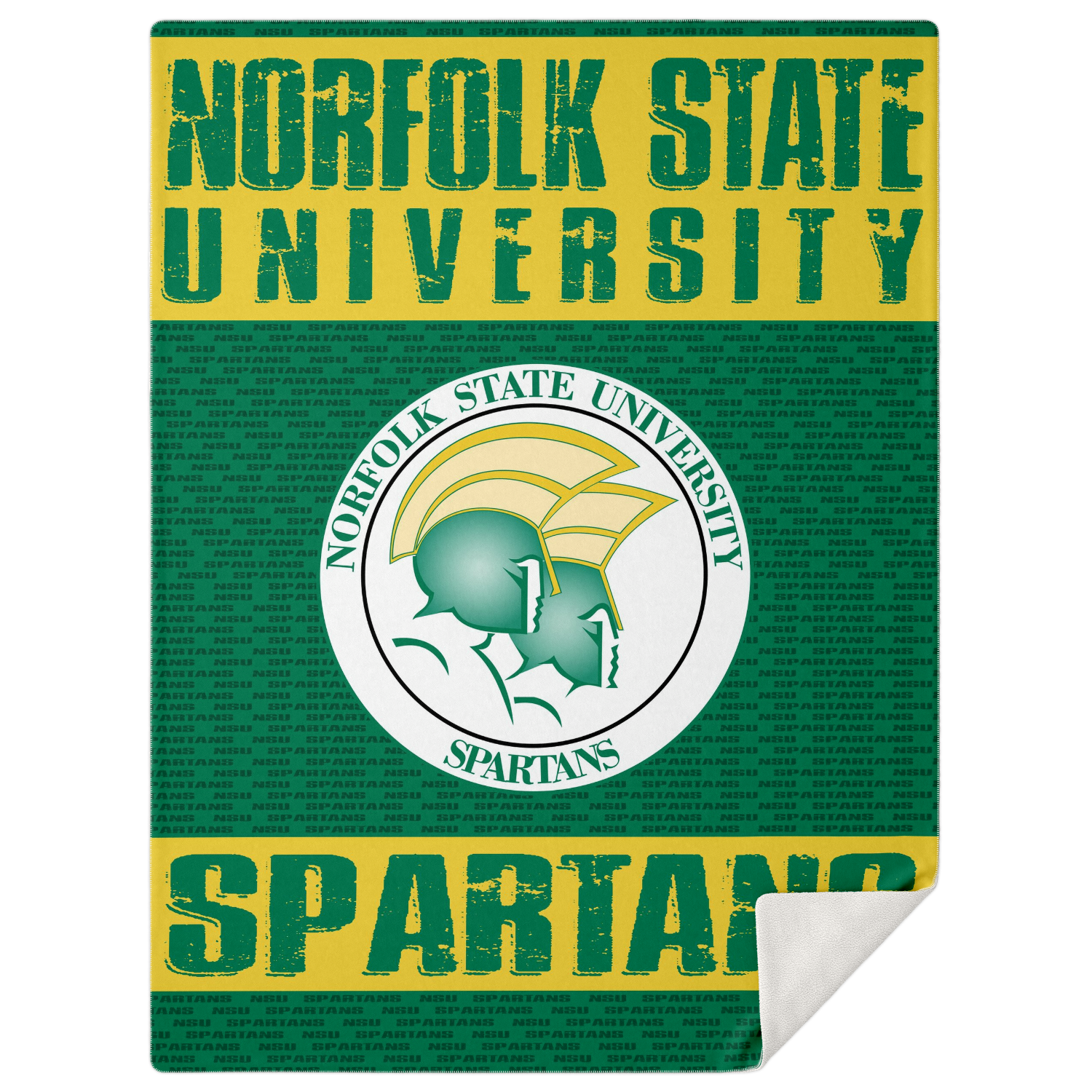 Nsu Norfolk State Spartans Microfleece Blanket v1106